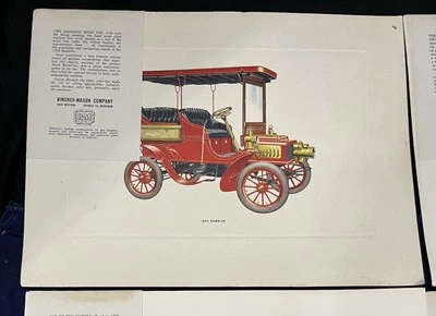 Litho colecionável de 1904 Red Rambler Rinshed Mason Co Detroit vintage - Imagem 1 de 2