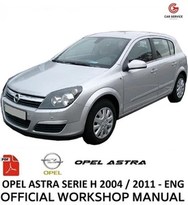 OPEL ASTRA H 2004/2011 WORKSHOP MANUAL - REPAIR SERVICE - WIRING DIAGRAMS - ENG - Picture 1 of 6