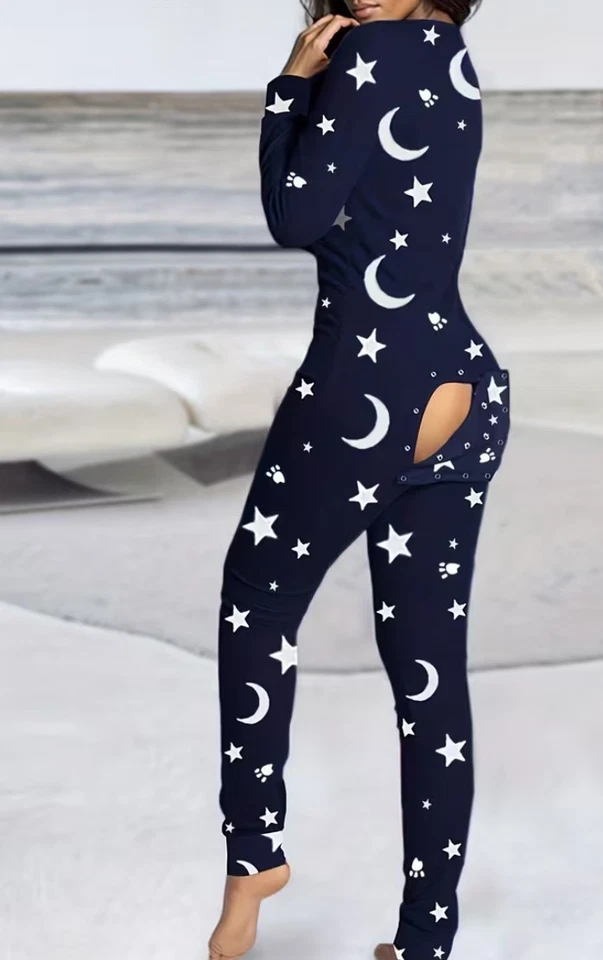 Pyjama femme style grenouillere sexy - Photo 1/1