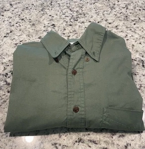 Bugle Boy Co. Long Sleeve Button Up Green Vintage Medium - Picture 1 of 8