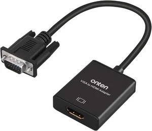 VGA to HDMI, 1080P HDMI Adapter (Male Female) for Computer, 1 Pcs  - Bild 1 von 9