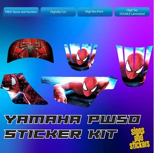 pw50 decals graphics yamaha pw 50 peewee laminated motocross set 1 - Picture 1 of 1
