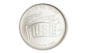 Dólar USO 1991 como nuevo conmemorativo del 50 aniversario sin circular Estados Unidos como nuevo BU - Imagen 1 de 2