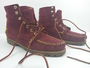 Sebago x Six Degrees Bordeaux Suede/Leather Boots Women’s Size 9 - Picture 1 of 11