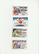 set of 4 BETTY BOOP fun ID Cards / Drivers Licenses 