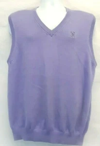 Chaleco Suéter Donald Ross Golf Para Hombres Mediano Sin Mangas Cuello en V (LOGO) - Imagen 1 de 9