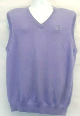 Chaleco Suéter Donald Ross Golf Para Hombres Mediano Sin Mangas Cuello en V (LOGO)  Foto 1 de 4