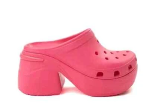 Neu Crocs Siren Damen-Clog hoher Absatz Plateau hyperpink Größen 7-9 - Bild 1 von 6