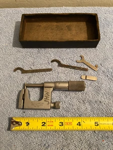 L.S. Starrett No. 220 MUL-T-AMBOSS MIKROMETER MESSSCHIEBER MASCHINIST WERKZEUG LESEN - Bild 1 von 8