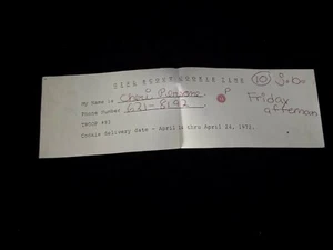 Pfadfinder Keks Quittung datiert 1972 Papier Lieferdatum Vintage Sammlerstück  - Bild 1 von 7