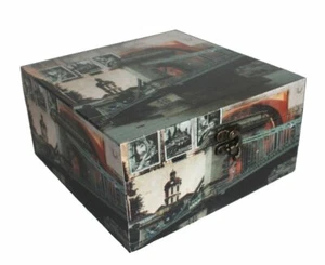 481 Holz Box Leinenoptik Schatz Kiste Stamp Budapest 21x21x11cm - Bild 1 von 6