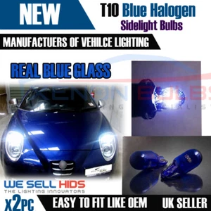 2x Xenon White T10 501 W5W Sidelight Bulbs UK halogen bulb upgrade - Picture 1 of 3