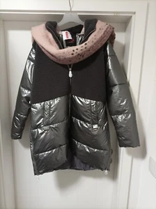 TREDY SET Jacke mit Kapuze Gr.2 /42, 44,46 Farbe Grau+ farblich passender Schal - Bild 1 von 12