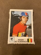 1974 Panini Vedettes Roger De Vlaemnick Cycling Sticker Card