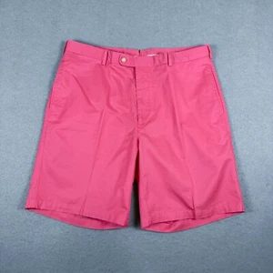 Peter Millar Lightweight Twill Chino Shorts Men's 38 (37x9.5) Golf Preppy Pink - Picture 1 of 7