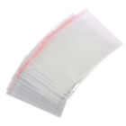  100 Pcs Adhensive Bag Clear Cookie Gift Cello Glass Cellophane Bags