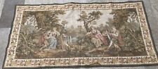 ANTIQUE 19C FRENCH TAPESTRY WALL HANGING 90 X 178 Cm