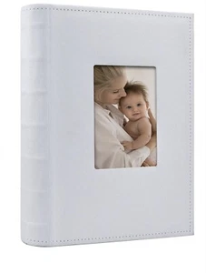 Vienrose Fotoalben 6x4 300 Taschen Leinenrahmen 300 Fächer, weiß  - Bild 1 von 9