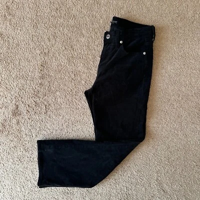Pantalones J Crew para mujer 26 Petite 28x26 tiro medio negros bolsillos de pierna recta Foto 1 de 4