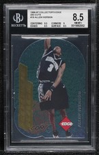 1996 Collector's Edge Rage Die-Cut Allen Iverson #19 BGS 8.5 Rookie RC HOF