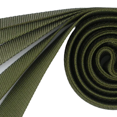 Correa de nailon ligera OLIVE-5 ANCHOS-2, 5, 10, 25, 50 o 100 yardas Foto 1 de 3