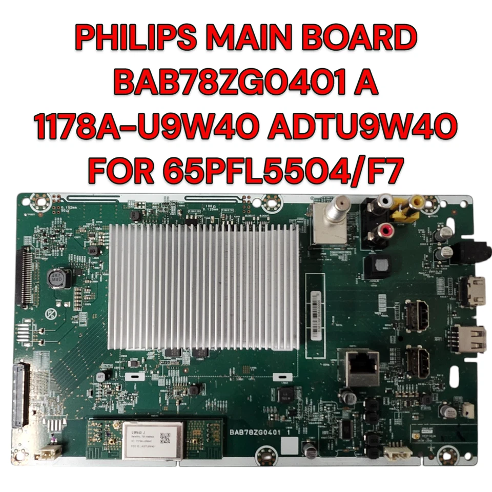 65pfl5504/f7 SN Xa2a Philips Main Board Bab78zg0401 a