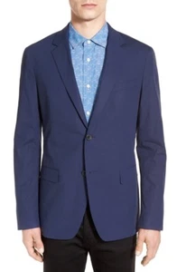 * NWT Theory, 'Rodolf' Trim Fit Blazer $645 NWT 42 Navy - Picture 1 of 5