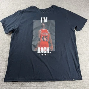 Nike Air Jordan I’m Back Camiseta Manga Corta Negra Hombre’s Talla 3XL - Imagen 1 de 8