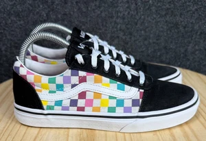 Vans Womens Old School Rainbow Checkerboard Size 6 Skateboard Shoes - Picture 1 of 8
