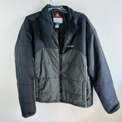 Columbia Black Gray Omni Heat Puffer Jacket Men’s Size 2X - Image 1 of 4