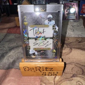 Travis Hunter Shedeur Sanders Wild Card 5C Stacked Deck Dual Rookie Auto 1/1 - Picture 1 of 3