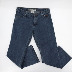 Harley-Davidson Jeans Womens 10 Regular Blue Denim Straight Leg Biker Motorcycle - Picture 1 of 19