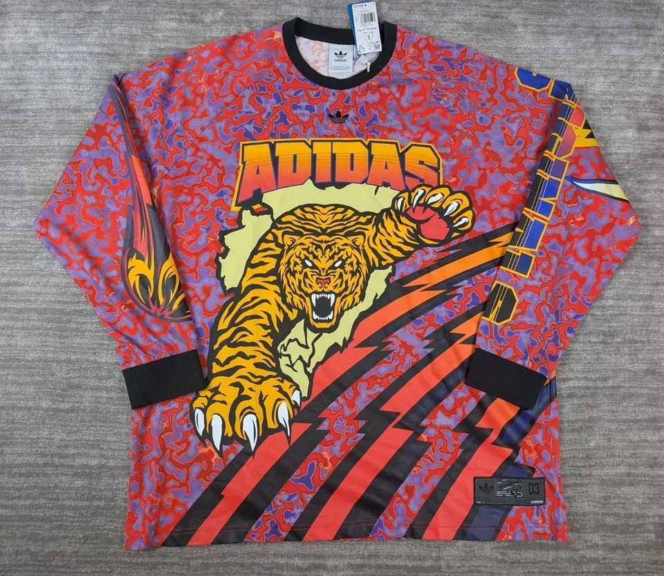 Men L Adidas JX1702 Adilenium Season 3 Long Sleeve Graphic T-Shirt LIFE-0