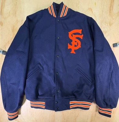 Ebbets Field Flannel San Francisco Seals Varsity Jacket Size XL - Image 1 of 4