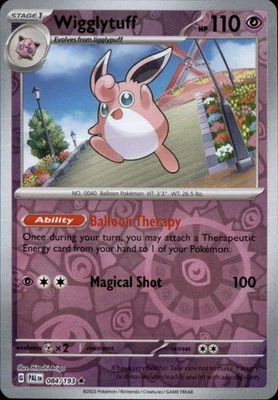 Wigglytuff Reverse Holo Rare SV02: Paldea Evolved 084/193 NM - Image 1 of 2