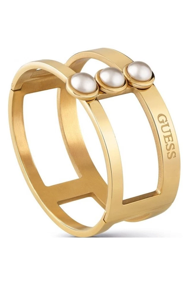 Brazalete Guess 3 oro perla blanca UBB78067-L Foto 1 de 1