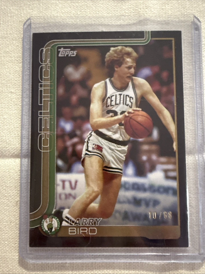 2025-26 Topps Black Border Variation Larry Bird /68 Boston Celtics - Image 1 of 2