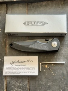 Boker Ceramic Infinity 89 Folding Knife 3-3/8" Black Ceramic Blade NOS Mint - Picture 1 of 6