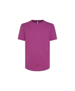 SUN68 T-Shirt Uomo T33115 ROUND BOTTOM P-EM cotone con logo sul petto 09 VIOLA - Foto 1 di 2