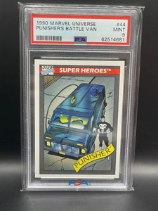 1990 Marvel Universe #44 Punisher's Battle Van 🚐 💀 PSA 9 - Bild 1 von 2
