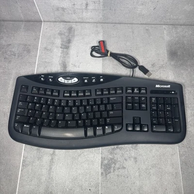 Microsoft Comfort Curve Keyboard 2000 v1.0 KU-0459 Wired USB, Tested Working - Image 1 of 4