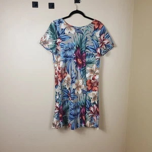 Vintage Hilo Hattie Tropical Print Short Sleeve A-line Dress Size S - Picture 1 of 9