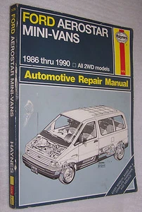 Haynes Ford Aerostar Mini-Vans Owners Workshop Manual  No. 1476  1986-1990  - Picture 1 of 3