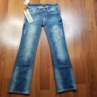CG UP Western womens Embellished bootcut 27 X 31 Cowgirl Up Jeans NWT - Image 1 of 4