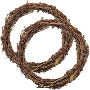 2pcs 18-20inch Large Natural Grapevine Wreath Rings Rattan Vine Branch Wreath... - Picture 1 of 1