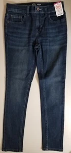 Wonder Nation Jeans Girls Size 10 Blue Mid-rise Skinny Adjust Waist Pants NEW - Picture 1 of 4