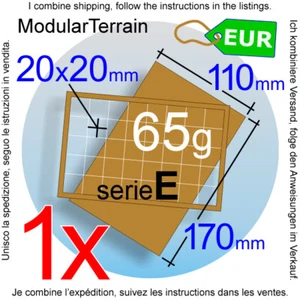 1x MDF Movement Tray 5x8 8x5 (E 0mm) 20mm Square Base War Hammer 40k Bandeja - Foto 1 di 7