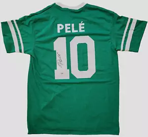 Cosmos Pele Authentic Signed Soccer Jersey Autographed Brazil PSD/DNA COA - Picture 1 of 3