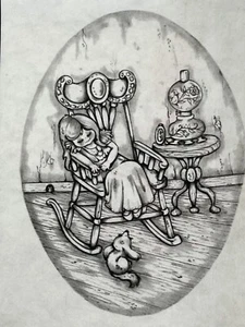 Tri-Chem Un-Painted Pictures For Painting 0885 Little Girls Gift Kit 4 Pictures - Picture 1 of 12