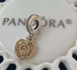 Authentic Pandora Magnificent Heart Charm #791742CZ - Picture 1 of 3